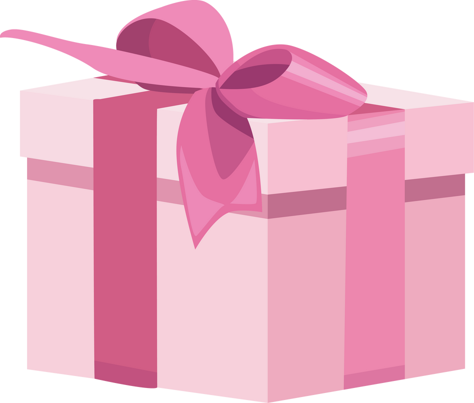 pink gift box present